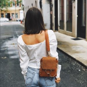 Stylish Tan Leather Backpack for Women